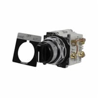 10250T22KB-POPEATON 10250T22KB-POP Assembled Heavy Duty Non-Illuminated Selector Switch, 30.5 mm, 1NO Contact, Maintained Operator, Black