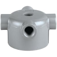 Killark® VXA-2 Mounting Splice Box, 4-3/4 in L x 4-3/4 in W, Copper Free Aluminum