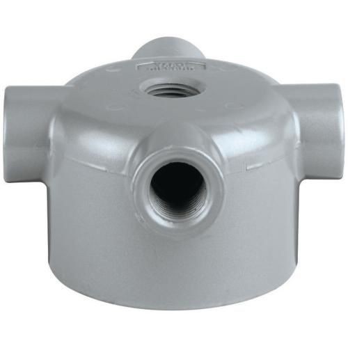 Killark® VXA-2 Mounting Splice Box, 4-3/4 in L x 4-3/4 in W, Copper Free Aluminum