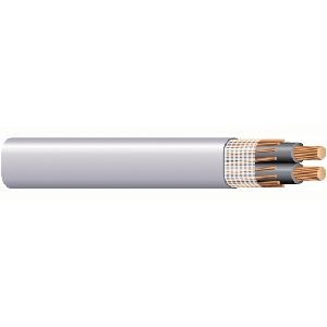 SEU2/3Service Entrance Cable, Stranded, 2 AWG, 3 Conductors, Copper, Gray, 600 Volts