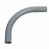 UB9FRCarlon® UB9AP SCH 80 Plain End Standard Radius Conduit Elbow, 5 in Trade, 90 deg, PVC