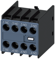 3RH29111HA31SIRIUS 3RH29111HA31 Auxiliary Switch Block, 690/600 VAC/VDC, 1/0.26 A, 4 Contacts