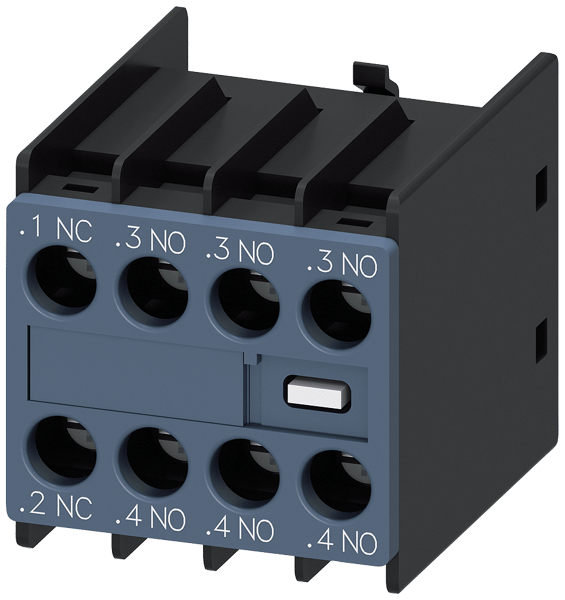 3RH29111HA31SIRIUS 3RH29111HA31 Auxiliary Switch Block, 690/600 VAC/VDC, 1/0.26 A, 4 Contacts