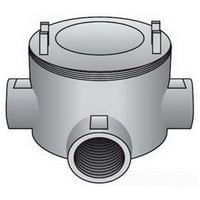 Data-Spec SheetO-Z/Gedney GUAT-75 Dust-Ignitionproof Explosionproof Conduit Outlet Box, 3/4 in, 3 in Cover Opening, 15 cu-in, Aluminum Enamel/Zinc Electroplated