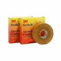 2520-1X36YD-KScotch® 054007-04833 Premium Grade Electrical Tape, 36 yd L x 1 in W x 8 mil THK, Cambric Fabric, Yellow