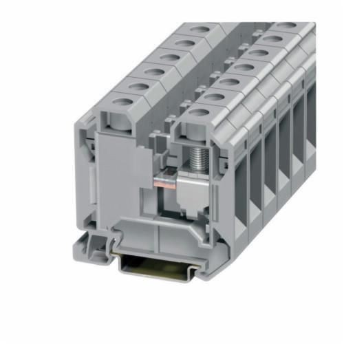 XBUT35EATON XBUT35 IEC-XB 1-Level Terminal Block, 800/700/600 VAC, 40/50 A, 24 to 8 AWG Wire, DIN Rail Mount