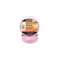 3M™ 051128-61333 Premium Grade Color Coding Electrical Tape, 66 ft L x 3/4 in W, 7 mil THK, Rubber Adhesive, PVC Backing, Pink
