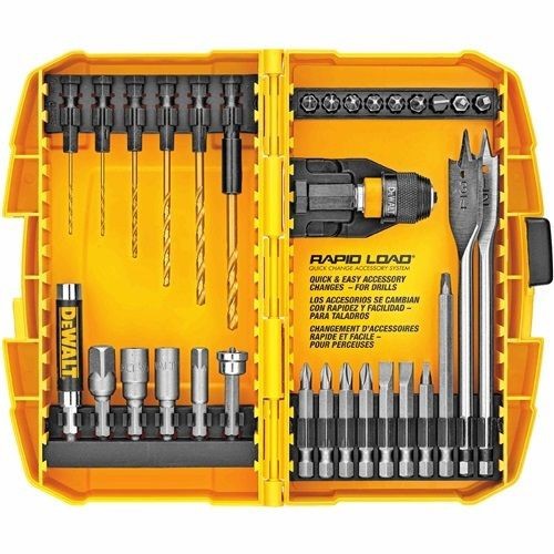 DeWALT® Guaranteed Tough® DW2522 Quick-Change Screwdriver Bit Set, 32 Pieces, 1/4 in Hex Shank, Steel