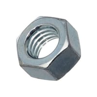 Minerallac® 40125J Hex Nut, 1/4-20, Steel, Zinc Plated, A Material Grade, Right Hand Thread