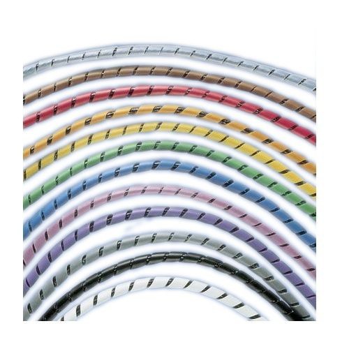 Panduit® T50F-TL Reusable Spiral Wrap, 1/2 in OD Dia x 250 ft L x 0.06 in THK, Polyethylene, Natural