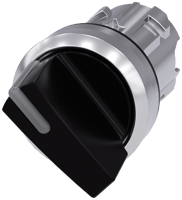 3SU10522BF100AA0Siemens 3SU10522BF100AA0 Short Illuminable Selector Switch, 22 mm, Handle Operator, 2 Positions, Black