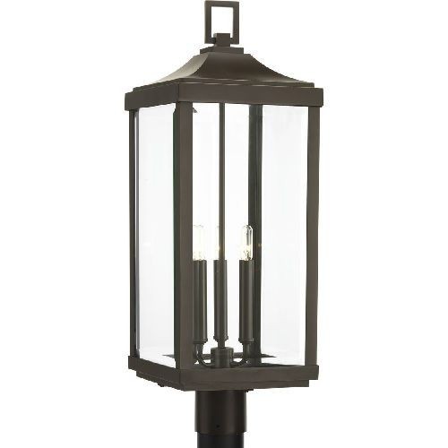 Progress Lighting® Design Series™ P540004-020 GibbesStreet Classic/Farmhouse Pre-Wired Traditional Post Lantern, 60 W, E12 Candelabra Incandescent Lamp
