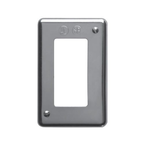 Crouse-Hinds DS23-GFI Flat Electric Box Cover, Sheet Metal