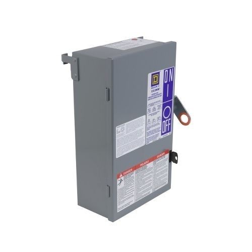 Square D™ I-Line™ II PQ4610G Type H Fusible Plug-In Unit, 600 VAC, 4 Wires, FS Frame, NEMA 1 Enclosure
