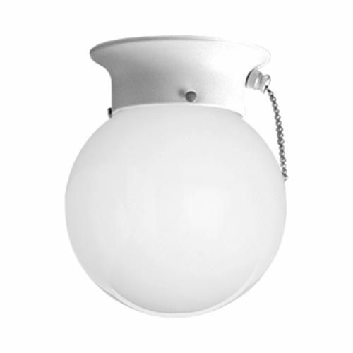 Progress Lighting® P3605-30SW Flush Mount Lighting, (1) A19 Incandescent Lamp, 120 VAC, Painted Housing