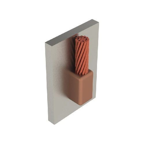 nVent ERICO VFC2C Type VF Mold, 1/0 AWG Concentric Conductor, Cable to Vertical Steel, Graphite