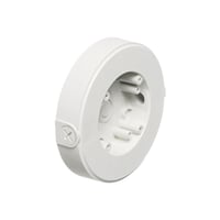 8161TRArlington 8161TR Wall Ceiling Mount Versatile Security Camera Mounting Box With (2) Threaded Openings, For Use With Cam-Kit™ Security Camera Mounting Kit, Plastic, White