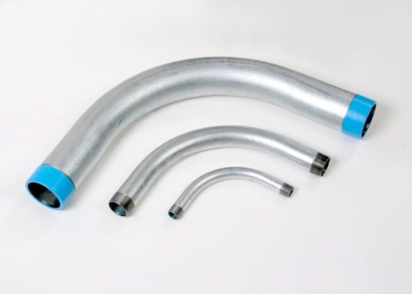 6295Wheatland 8015 Special Radius Conduit Elbow, 4 in Trade, 90 deg, Aluminum