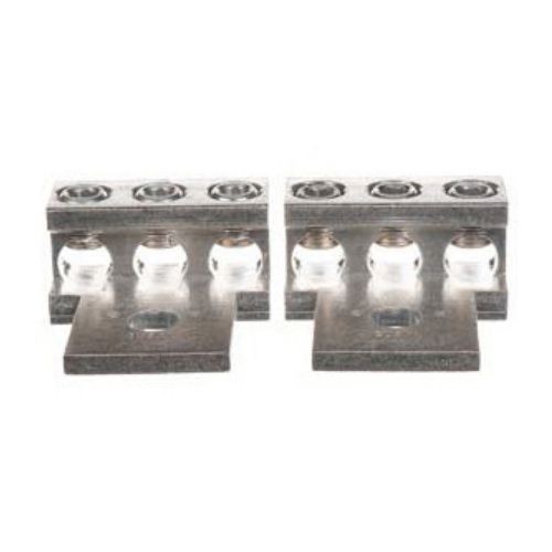 Siemens H68752-1 Pressure Connector Lug, (3) 6 AWG to 250 kcmil Wire, 9/16 in Stud Opening, For Use With K-4/K-5/K-7 Meter Mounting Device, Aluminum