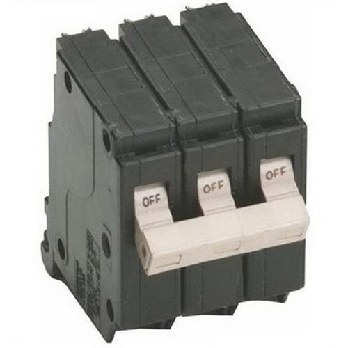 EATON CH345 Type CH Standard Circuit Breaker, 240 VAC, 45 A, 10 kA Interrupt, 3 Poles, Common/Thermal Magnetic Trip