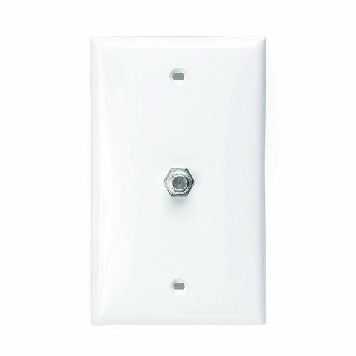 eXtreme® 80781-W Standard Video Wall Jack, 1 Gang, 2-3/4 in W, Plastic, Flush Mount