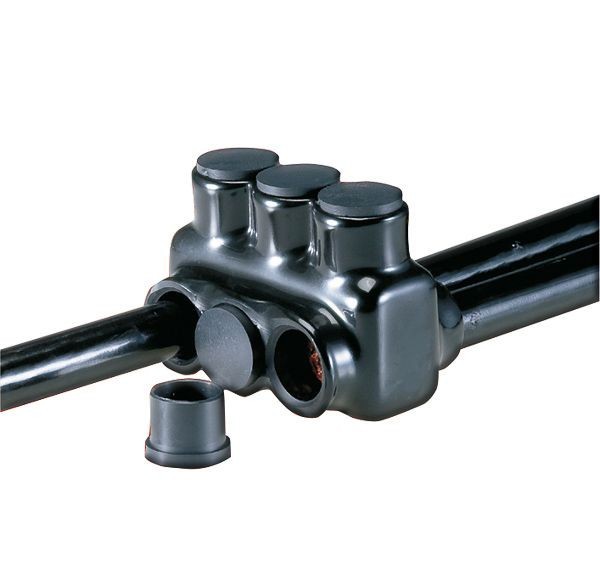 IPLD500-12NSI Polaris™ IPLD500-12 IPLD Double Sided Entry Insulated Multi-Tap Connector, 4 AWG to 500 kcmil Aluminum/Copper Conductor, Plastisol