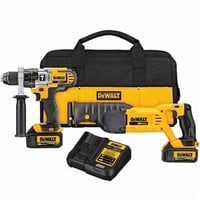 DeWALT® DCK292L2 Cordless Combination Kit, 2 Pieces, 3 Ah Li-Ion Battery, Black/Yellow