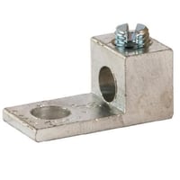 NSI 2T Dual Rated Lug, 14 to 2 AWG, 1/4 in Stud, 1 Bolt Holes, Aluminum