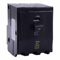 Square D™ QO320 QO Series Miniature Circuit Breaker, 120/240 VAC/48 VDC, 20 A, 10 kA, 3 Poles, Thermal Magnetic Trip