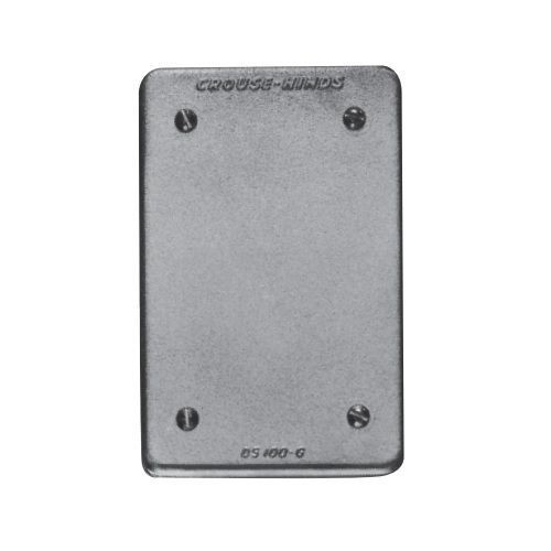 EATON DS100G Blank Cover, 4.32 in L x 0.28 in W x 2.8 in D, Cast Aluminum