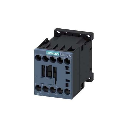 3RT20171BB41Siemens SIRIUS 3RT20171BB41 Power Contactor, 24 VDC V Coil, 12 A, 1NO Contact, 3 Poles
