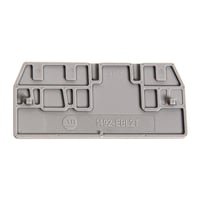 Allen-Bradley 1492-EBL2T End Barrier, For Spring Clamp Type TB, 2 x 28.9 x 63mm (0.08 x 1.14 x 2.48 in), Gray, for Use With 1492-L2T, LG2T