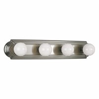 P3025-09Progress Lighting® P3025-09 Broadway Bath and Vanity Light, (4) G40 Incandescent Lamp, 120 VAC, Nickel Plated Housing