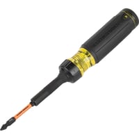 32313HDKlein® 32313HD 13-in-1 Ratcheting Screwdriver, 7 Pieces, T10, T15, T20, T25 Range, Cushion Grip Handle, Steel