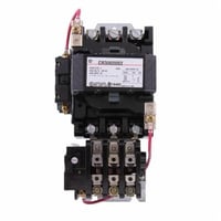 GE CR306D002 Full Voltage Magnetic Starter, 110 VAC at 50 Hz/115 to 120 VAC at 60 Hz Coil, 3 Poles, Open