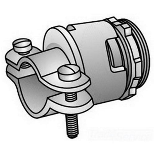 Data-Spec SheetO-Z/Gedney NEER™ KC-50 Type KC Cable Connector With Locknut, 1/2 in Trade, 1/2 to 29/32 in Cable Openings, For Use With Armored/FMC/Interlocked Metal Clad/Non-Metallic/Service Entrance Cable, Malleable Iron, Zinc Electroplated