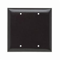 SP23Pass & Seymour® Sierraplex® SP23 Standard Blank Wallplate, 2 Gangs, Brown, 5 in, Thermoplastic
