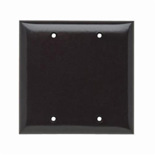 SP23Pass & Seymour® Sierraplex® SP23 Standard Blank Wallplate, 2 Gangs, Brown, 5 in, Thermoplastic