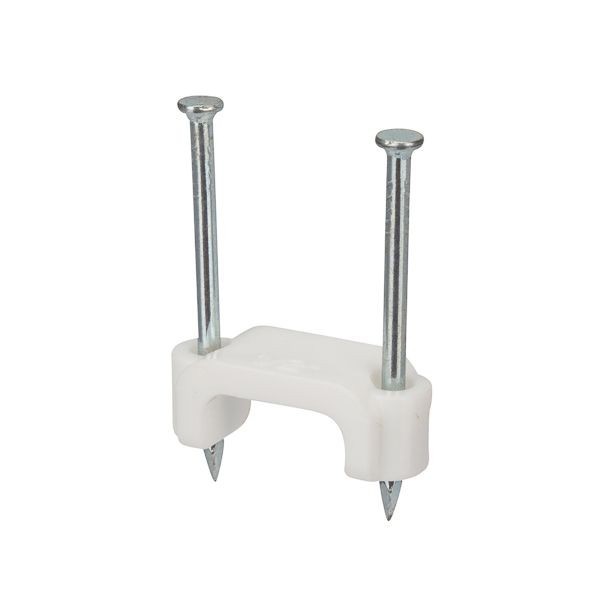 NSI PNC-492W Staple, 1-Way, Bolt Mount, Polyethylene, White