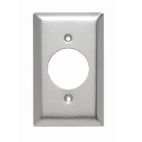 Pass & Seymour® SS721 Standard Wallplate, 1 Gangs, 7 in H x 2-3/4 in W, 302 Stainless Steel