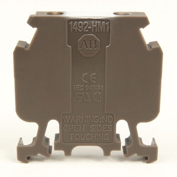 1492-HM1Allen-Bradley, 1492-H Finger-Safe Terminal Blocks, H-Block,Code 1,Brown