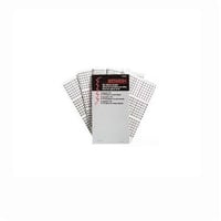 BUCHANAN 775104 Pre-Printed Wire Marker Booklet, 1-1/2 in L x 1/4 in W, Black/White, Plastic Impregnated Cloth