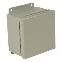 Wiegmann® B080603CH B-CH JIC Wall Mount Enclosure, 6 in W x 3-1/2 in D, NEMA 12/13, Carbon Steel