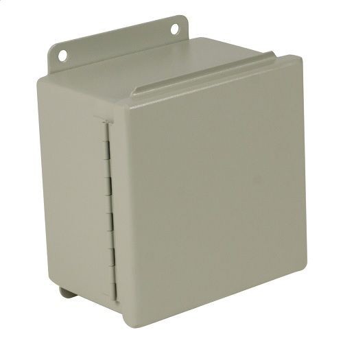 Wiegmann® B080603CH B-CH JIC Wall Mount Enclosure, 6 in W x 3-1/2 in D, NEMA 12/13, Carbon Steel