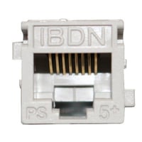 Belden® AX101308 KeyConnect Style Modular Jack, Cat 5e RJ45 Module, Keystone Mount, 1 Port, Plastic, Almond