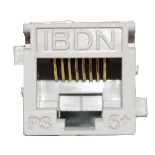 Belden® AX101308 KeyConnect Style Modular Jack, Cat 5e RJ45 Module, Keystone Mount, 1 Port, Plastic, Almond