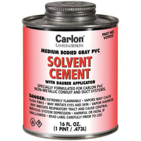 Carlon® VC9922 Medium Conduit Cement With Dauber Applicator, 32 oz Can, Liquid Form, Gray, 0.91