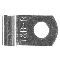 Sta-Kon® AB14-10A AB Series Non-Insulated Flag Terminal, 22 to 14 AWG Conductor, 0.55 in L, Copper, Metallic
