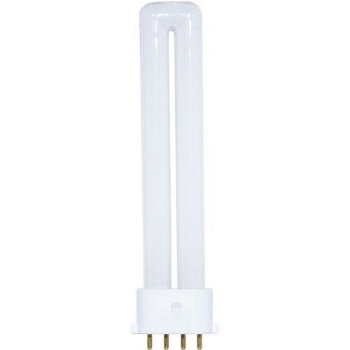 CF9DS/E/827/20313Sylvania DULUX® CF9DS/E/827/20313 Single Tube Compact Fluorescent Lamp, 9 W, 4-Pin 2G7 CFL Lamp, S (T4) Shape, 600 Lumens