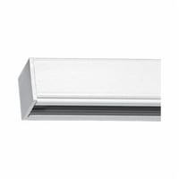 Progress Lighting® P9103-28 Alpha Trak Commodity/Utilitarian Track Rail, 24 in L x 1-1/8 in W, Aluminum